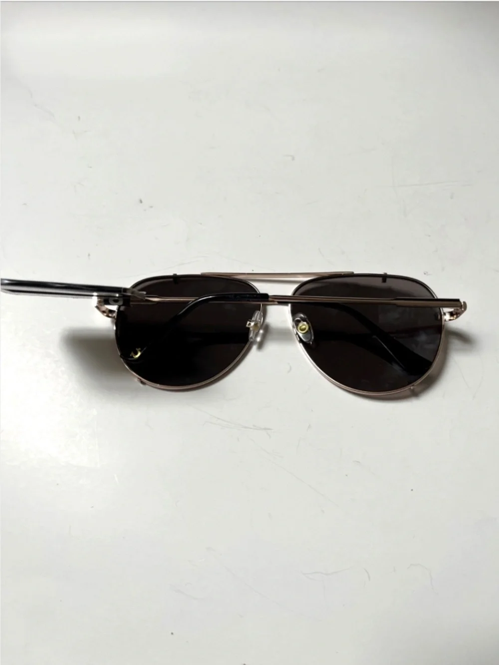 New TRUE RELIGION Double Bridge Aviator Sunglasses Classic Gold Brown Lens
